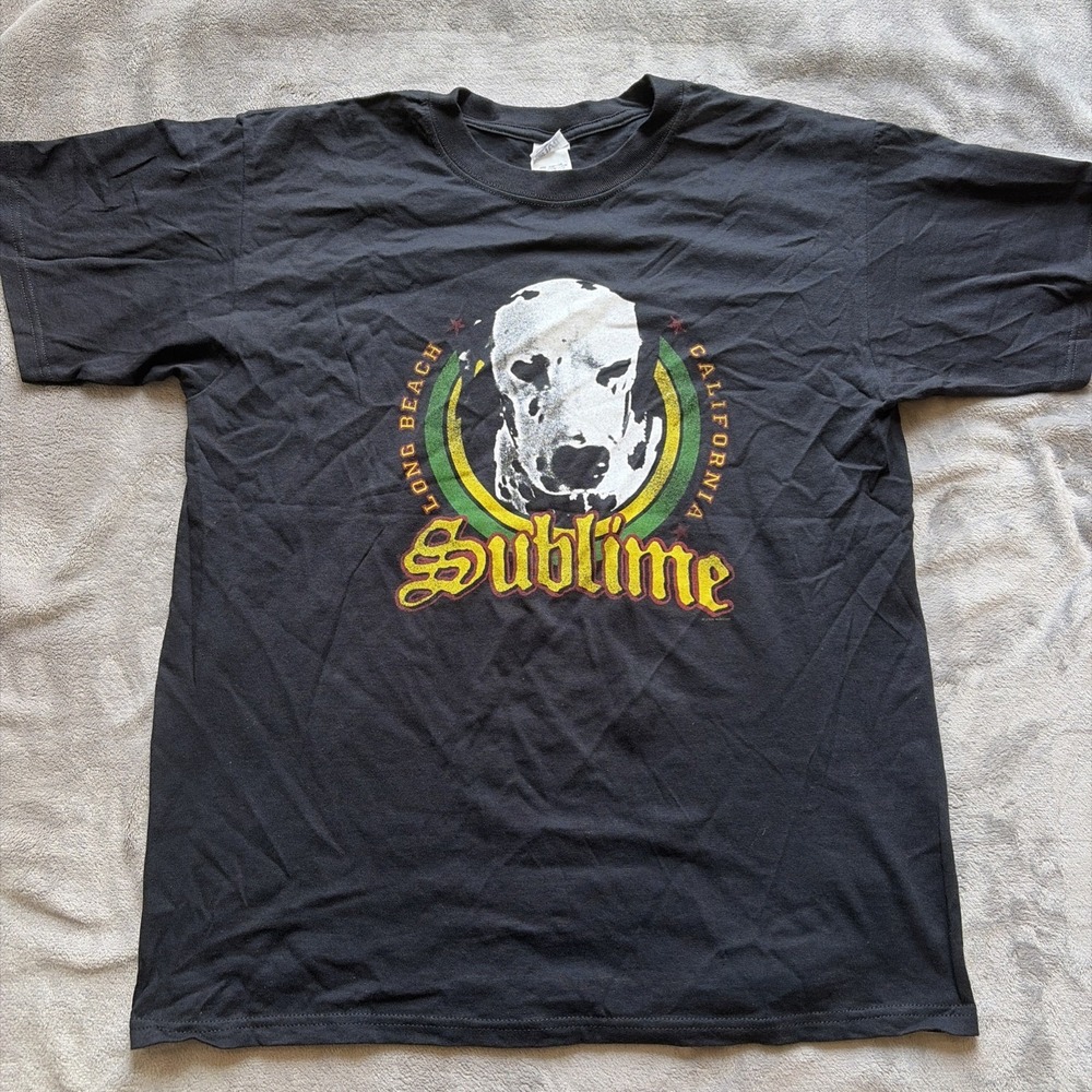 Vintage Sublime Shirt Men L Black Band Music Punk Lou Dog 2006 Concert Tour Tee